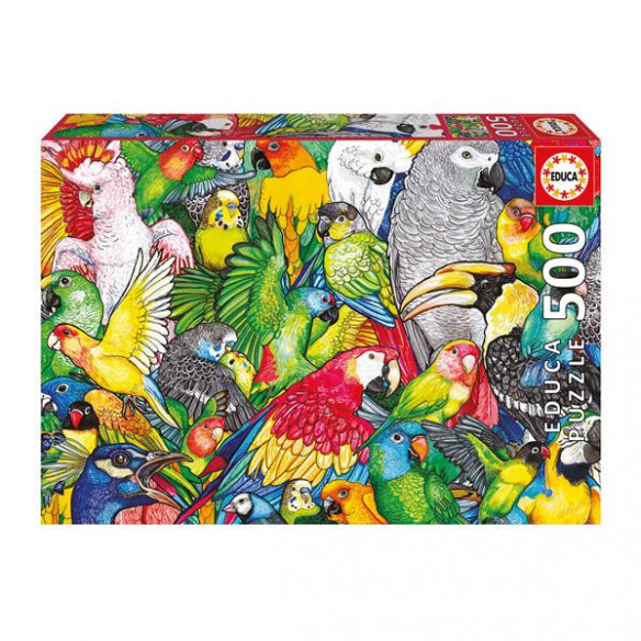 Papageien 500 Teile Puzzle
