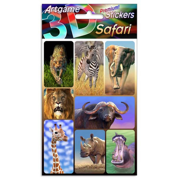 3D Sticker Premium Safari