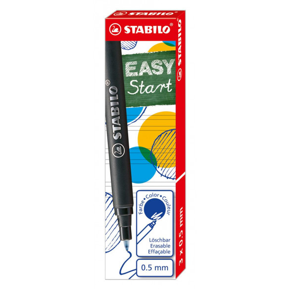 STABILO EASYoriginal Refill - medium - 3er Pack - Schreibfarbe blau (löschbar)