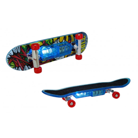 Fingerboard / Skateboard mit LED Licht