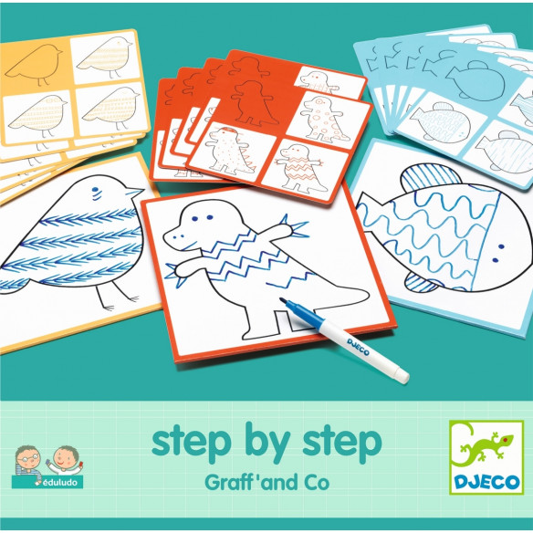 DJECO Lernspiele "Step By Step" Graff' and Co