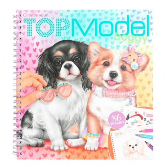 Malbuch Create your TOPModel Doggy