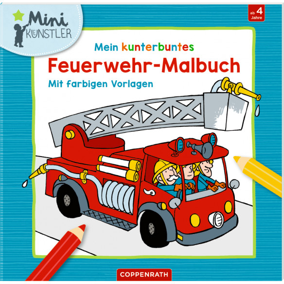 Mein kunterbuntes Feuerwehr-Malbuch (Mini-Künstler)